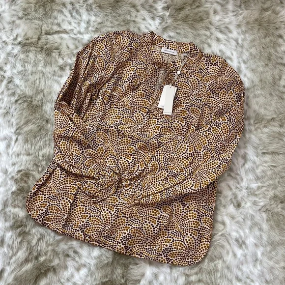 NWT Rebecca Taylor Floral Abstract Blouse - Picture 10 of 10